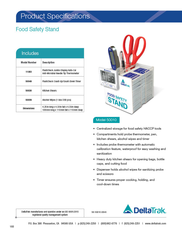 Download Food Safety Stand Spec Sheet